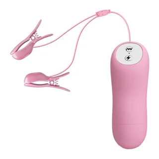 Pince à seins rose vibration, réglable, 7 modes, étanche, autre vue 2
