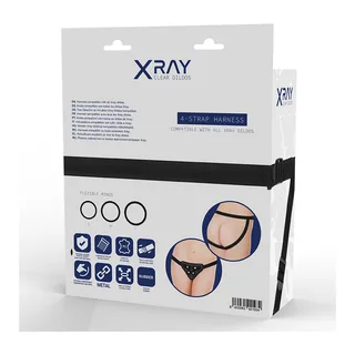 Gode Harnais Radio Anneaux Silicone X Ray vue 7