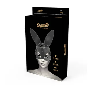 Masque en Cuir Vegan Coquette - avec son échelle de taille