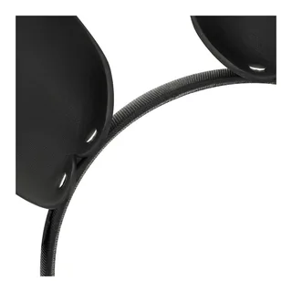 Serre-tête oreilles de lapin cuir végane noir, autre vue 6