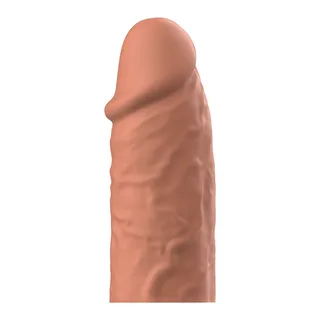 Gaine de pénis silicone chair, extensible, coloris Marron, autre vue 9