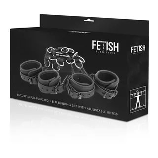 Ensemble Attaches de Lit Fetish Submissive - vue de dos