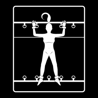 Ensemble Attaches de Lit Fetish Submissive - avec sa base