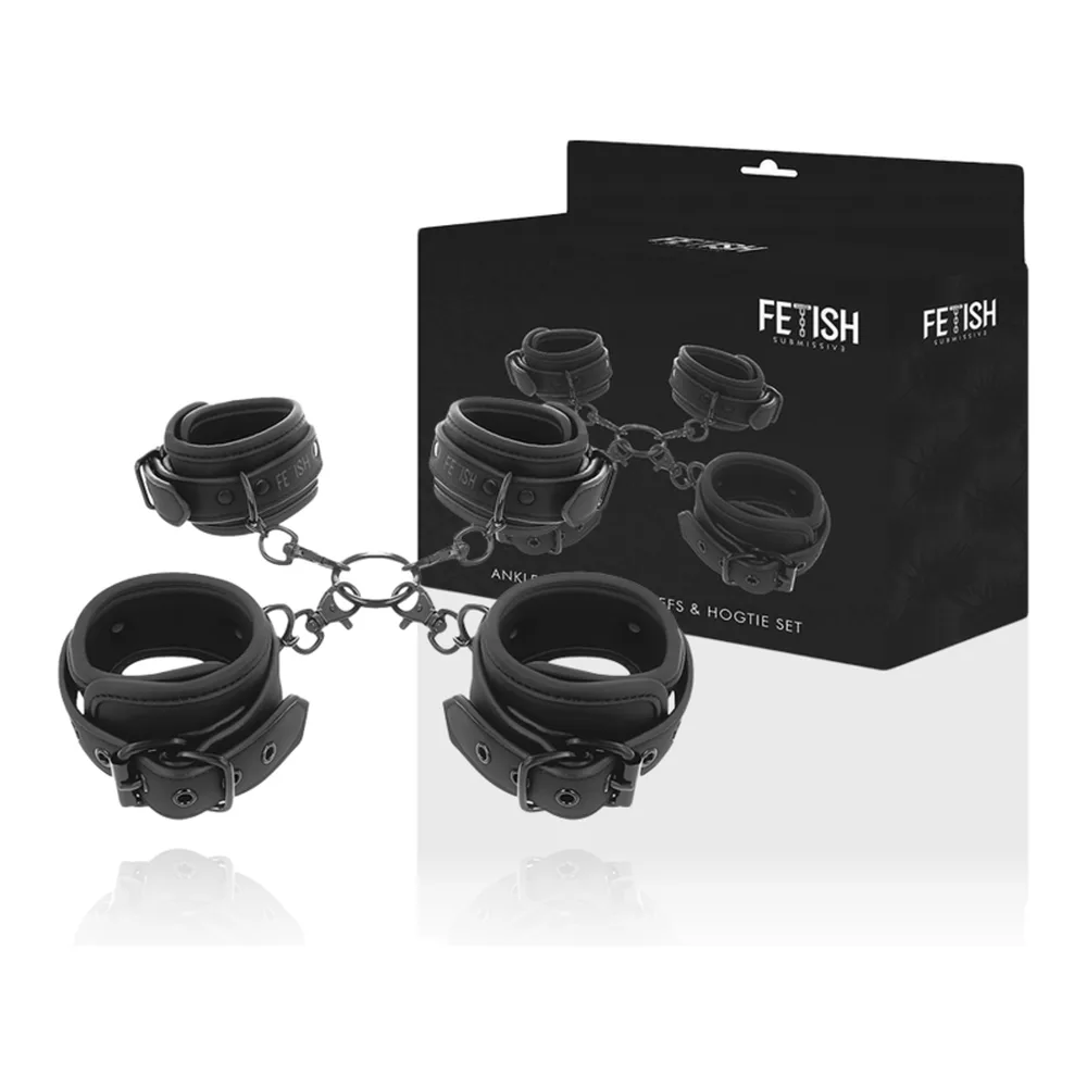Ensemble Menottes Fetish Submissive - avec sa base