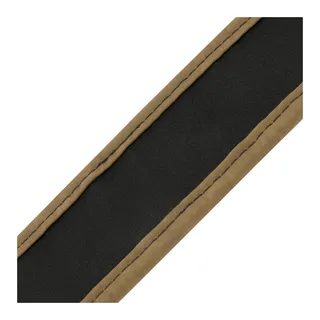 Collier et laisse en cuir vegan doré avec chaînes métal, autre vue 10