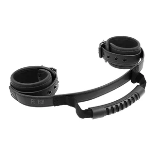 Menottes Doublure néoprène Poignée Fetish Submissive - accessoires fournis