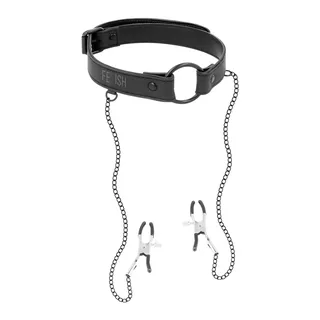 Bâillon Anneau & Pinces à Tétons Fetish Submissive vue 8