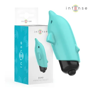 Mini-vibromasseur dauphin turquoise, 8 cm, 44 modes, étanche, coloris Bleu, autre vue 3