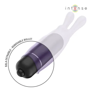 Bullet vibrant silicone violet deux oreilles, étanche, à piles, coloris Violet, autre vue 6