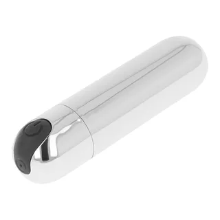 Bullet rechargeable blanc et noir, 9,5 cm, embout souple, coloris Argent