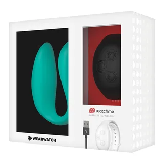 Vibrateur Watchme Clair Double Wearwatch - avec sa base