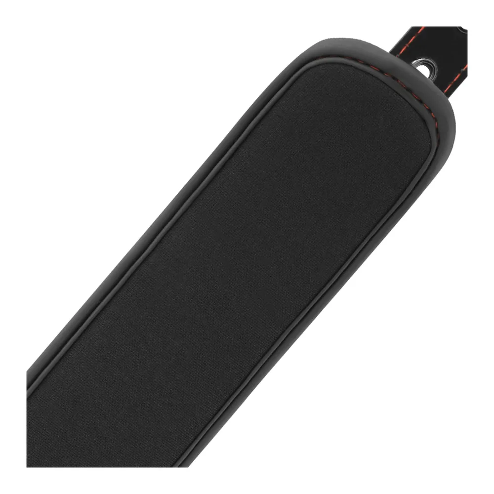 Menottes de chevilles tissu rouge motif géométrique, chaîne métallique, autre vue 4