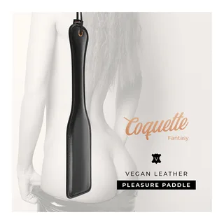 Cravache cuir vegan pelle plate noire, autre vue 2