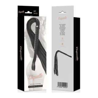 Cravache Cuir Vegan fouet fantaisie Coquette - détail de la texture
