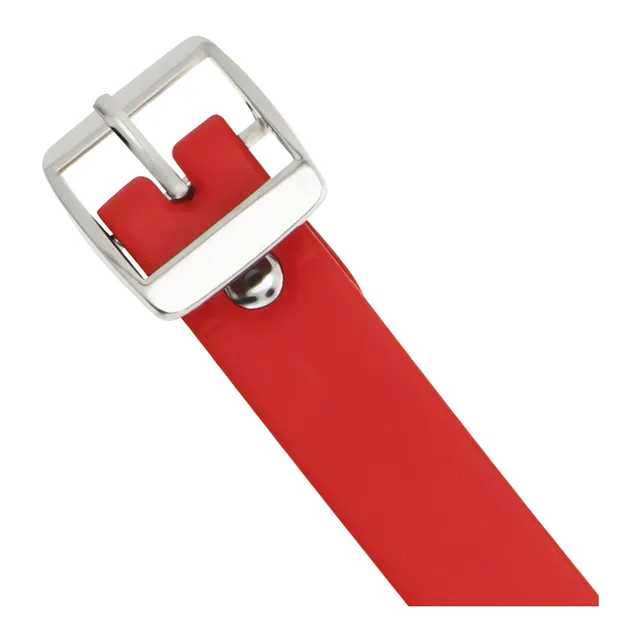 Collier en Cuir Vegan rouge femme fétiche