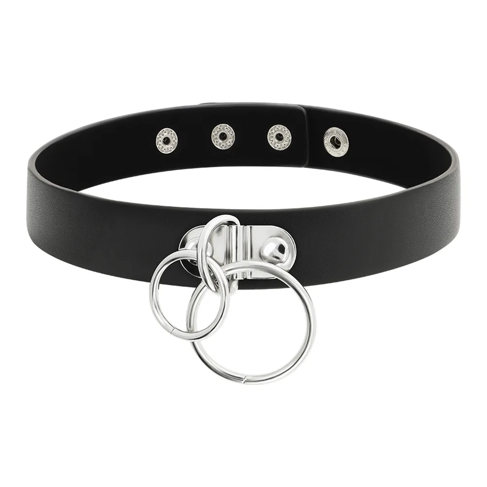 Collier Ras-de-cou Double Anneau Coquette