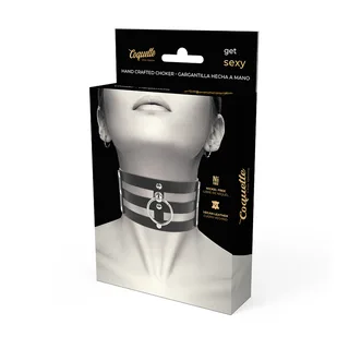 Ras Cou Cuir Végan Coquette Chic Desire - vue de profil