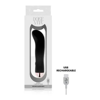 Vibrateur Rechargeable Deux Vitesses Dolce Vita - vue de profil