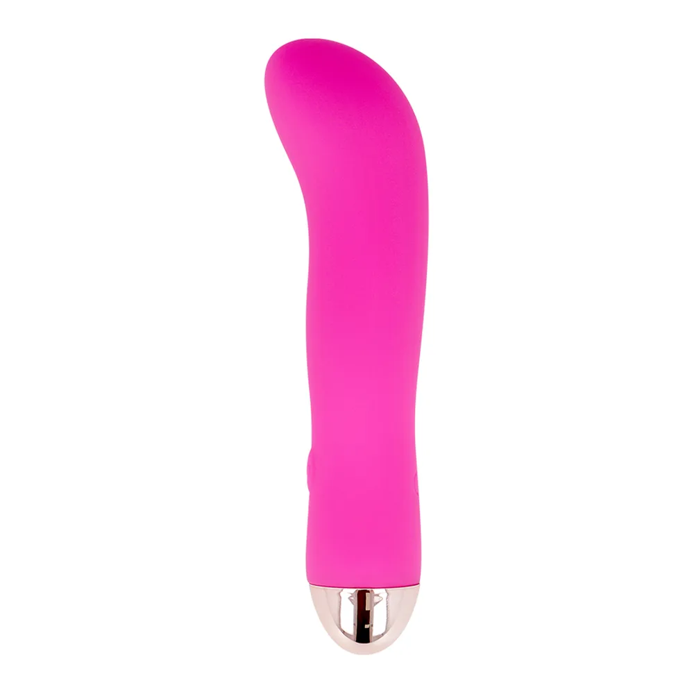 Vibrateur Rechargeable Deux Vitesses Dolce Vita - vue de profil - Rose