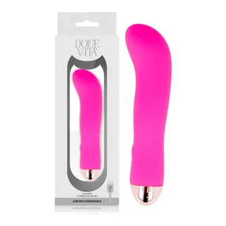 Vibrateur Rechargeable Deux Vitesses Dolce Vita - avec sa base - Rose