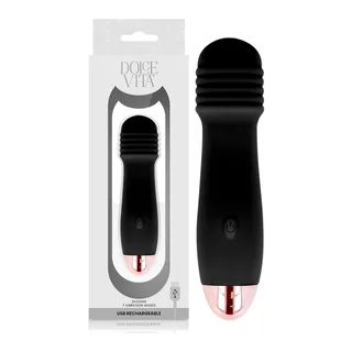 Vibrateur Rechargeable Trois Vitesses Dolce Vita - vue de profil