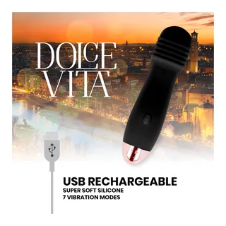 Vibrateur Rechargeable Trois Vitesses Dolce Vita - détail de la texture
