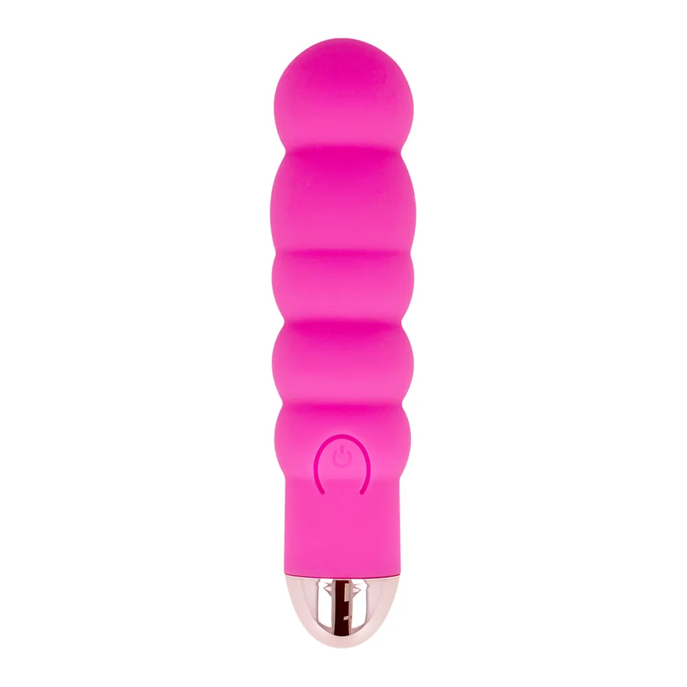Vibrateur Rechargeable Six Vitesses Dolce Vita - vue de profil - Rose