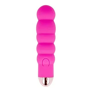 Vibrateur Rechargeable Six Vitesses Dolce Vita - vue de profil - Rose