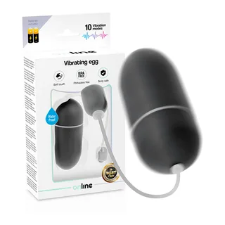 Œuf Vibrant Imperméable Online, en silicone coloris noir