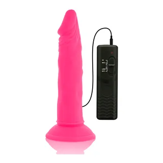 Gode vibrant Diversia rose 23 cm avec sa télécommande filaire