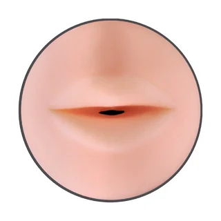 Masturbateur bouche noir et rose, étanche, base eau, autre vue 6