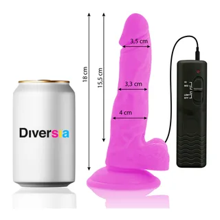 Cotes du gode Diversia 18 cm : 15,5 cm insérables, diamètres de 3,3 à 4 cm