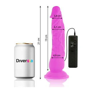 Cotes du gode Diversia 21 cm : 19 cm insérables, diamètres de 3,8 à 4,9 cm