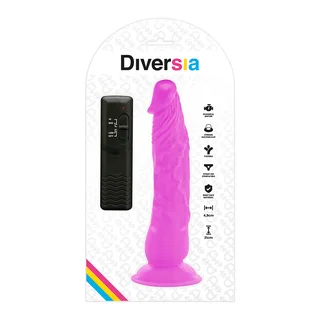 Emballage du gode vibrant Diversia violet 21 cm