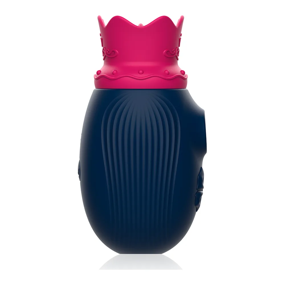 Stimulateur clitoridien silicone bleu marine et rose, 10 modes, autre vue 5