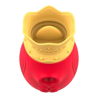 Stimulateur Clitoris Modes D'aspiration Intense - vue de profil - Rouge