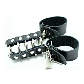 Cage de Chasteté Métal Ohmama - avec sa base