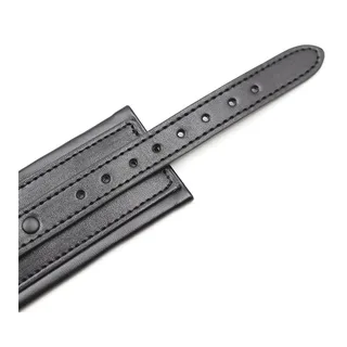 Menottes cuir noir rembourré ajustables, autre vue 6