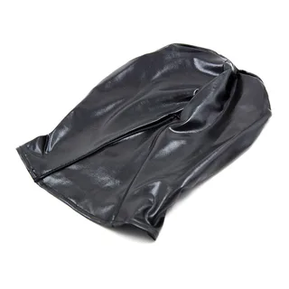 Bâillon cagoule noir tissu extensible, autre vue 4