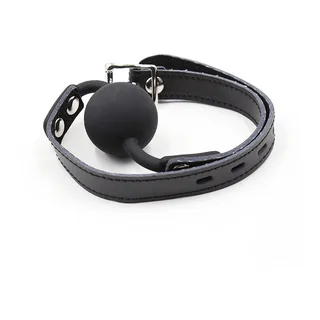 Bâillon Boule Silicone Ohmama - détail de la texture