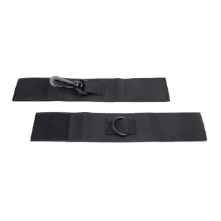 Menottes nylon noir ajustables avec crochet, autre vue 3