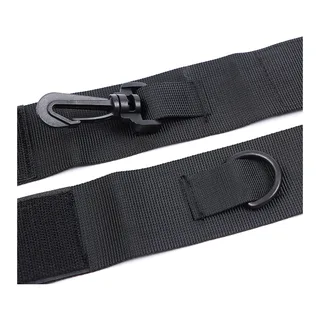 Menottes nylon noir ajustables avec crochet, autre vue 4