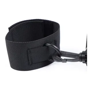 Menottes nylon noir ajustables avec crochet, autre vue 7