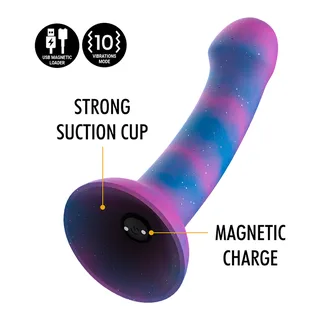 Dion Galactic Dildo Vibrateur Mythology - avec son échelle de taille