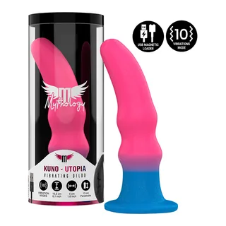 Kuno Utopia Dildo Vibrateur Mythology - vue de profil - Rose