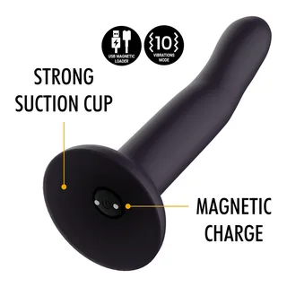 Duman Mystic Dildo S Vibrateur Mythology - avec son échelle de taille - Violet