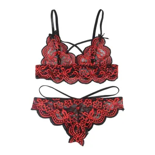 Ensemble Deux Pièces Top et Culotte en Dentelle Subblime vue 6