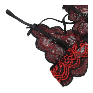 Ensemble Deux Pièces Top et Culotte en Dentelle Subblime vue 7