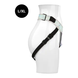 Harnais irisé holographique avec ceinture large, taille L/XL, coloris Irisé, autre vue 3