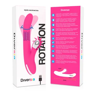 Rotation Lapin Diversia - avec son échelle de taille